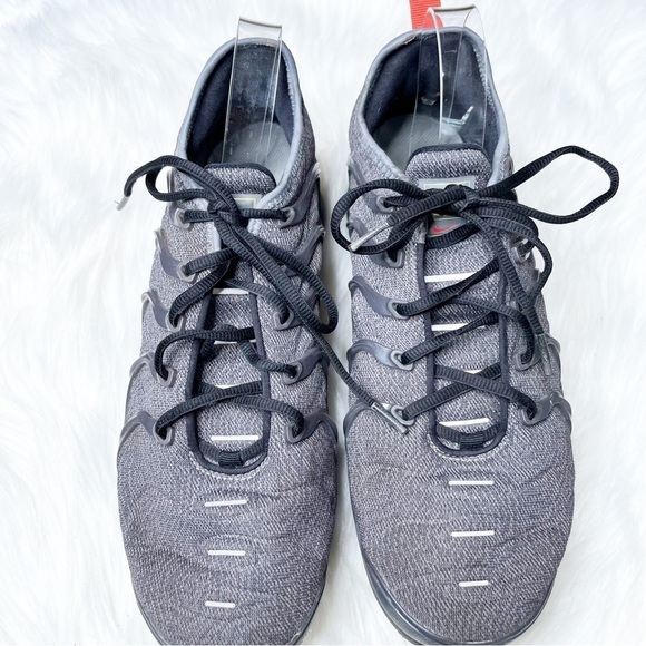Nike Airmax Vapormax Plus Cool Gray Team Orange Sneakers Size 10.5 Running - Picture 5 of 15
